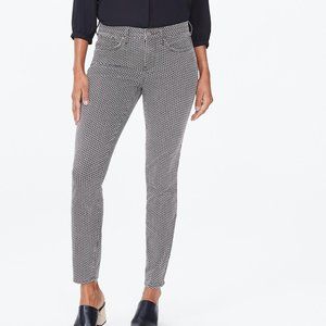 NYDJ Ami Heritage Lattice Coffee Bean Skinny Jeans